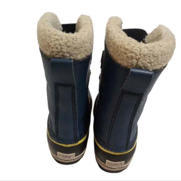 Sorel  Waterproof Insulated Snow Boots Sherpa Lined Duck Winter Boot Sz 4 - Picture 4 of 8